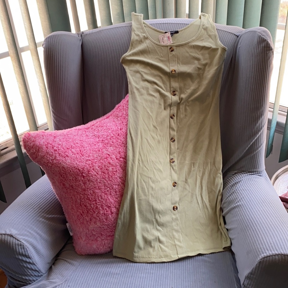 Faux Button Down Tank Dress!!!